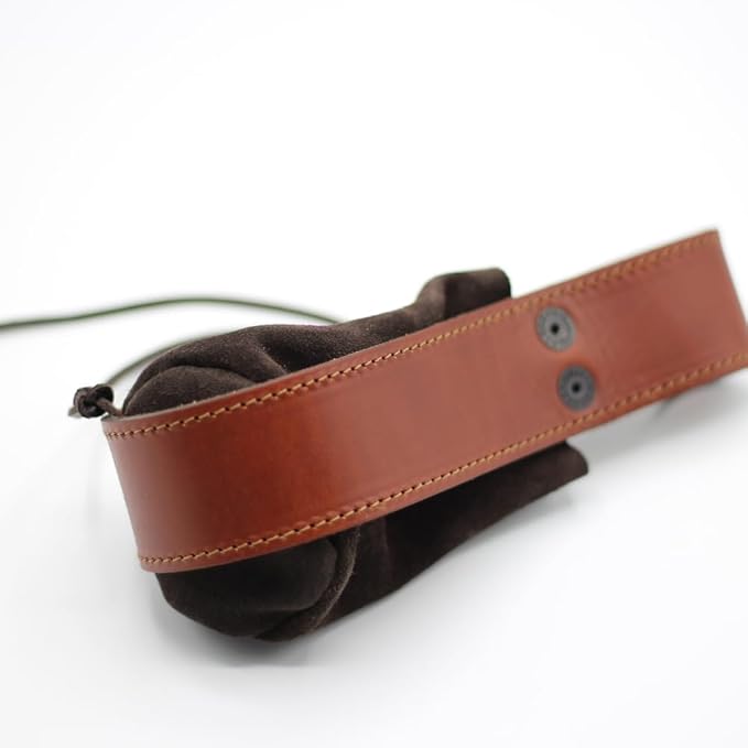 Wildfang Brown Leather Dog Training Treat Bag Premium Dog Training Bag with Belt Loop