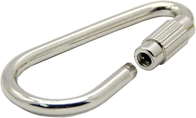 10 Pcs Silvery Parrot Toy Hook Stainless Steel Parts Heavy Duty Metal Hooks Suitable for Most Bird Or Small Animal Hanging Toys Parrot Bird Hooks Metal Stainless Steel Parts DIY Bulk Birds