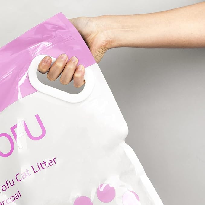 I AM TOFU - Tofu Cat Litter, Natural Flushable, No Dust Extra Clumping Pellet Litter (10 LBS, Honey Peach)