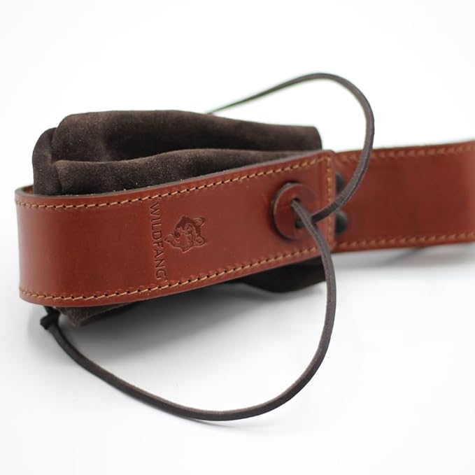 Wildfang Brown Leather Dog Training Treat Bag Premium Dog Training Bag with Belt Loop