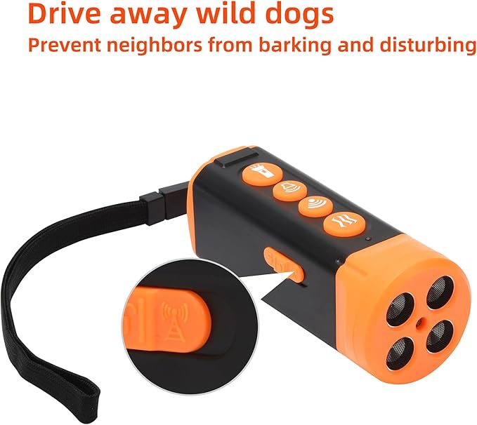 TMoMT Dog Bark Deterrent Device-Ultrasonic Anti-Barking Devices, Up to 50FT Long Range & Rechargeable Bark Control-Safe for Dogs Training-Indoor & Outdoor,Alternative to Collars and Bark Collars