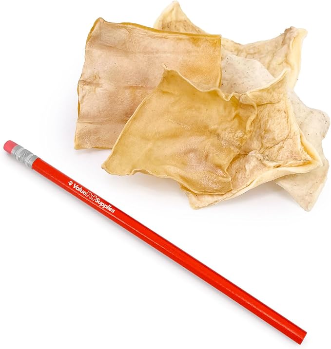 ValueBull USA Rawhide Chips, 1 Pound - Natural & Safe, USA Beef Hide, Long Lasting, Chemical Free, No Artificial Flavors