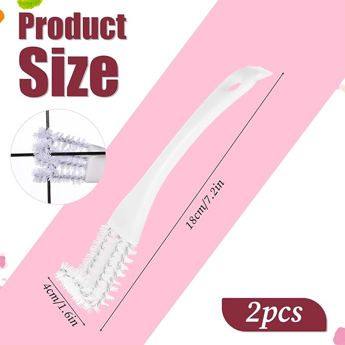 2pcs Bird Cage Cleaner with Long Handle & Shovel, Bird Cage Brush Easy Removal Parrot Kennels Perches Poop, Bird Droppings Removal Brush Durable Cage Cleaning Tool & Accessory