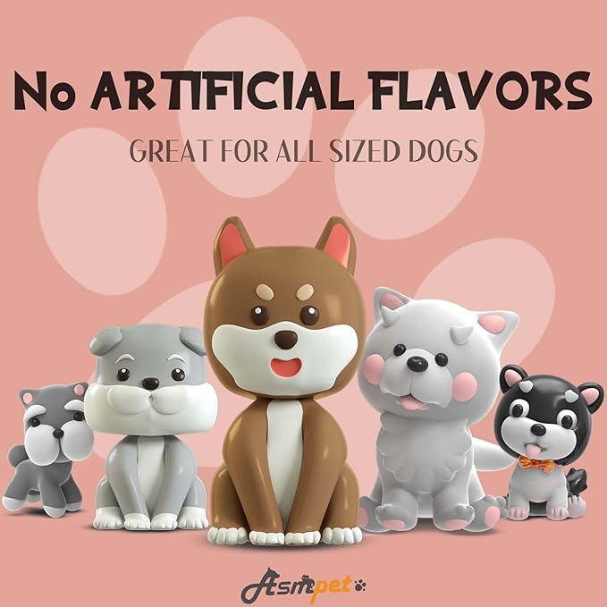 ASMPET Dog Treats, Chicken Wrapped Rawhide Sticks Filled with Sweet Potato for Small Medium Large Dogs(6pcs)