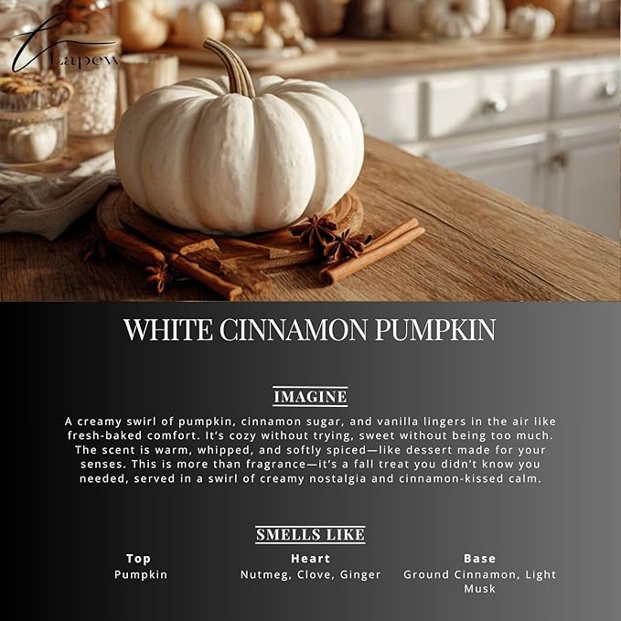 White Cinnamon Pumpkin Carpet Freshener Powder: Powerful Odor Eliminator for Home, Upholstery Deodorizer, Carpet Deodorizer, Pet Urine, Cat Litter Box - White Pumpkin Fragrance