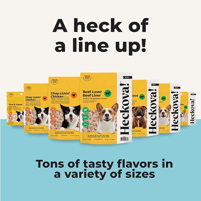 Chop Lickin’ Chicken - Dog Treats Freeze Dried Chicken, Complete Meal & Topper, Real Cuts for Training - High Protein (21g Per Cup) Best Dog Stocking Stuffers, Made in The USA, 14oz Bag