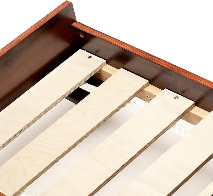 Furhaven (Old Version) Elevated Dog Bed Frame for 44" x 35" XL Dog Beds, Easy Assembly - Mid-Century Modern Bed Frame - Walnut, Jumbo/XL