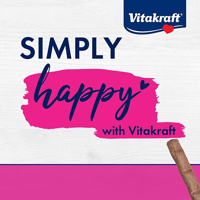 Vitakraft PurrSticks for Cats - Nutritious & Healthy Soft Cat Treats - Gently Oven Roasted Meat Sticks for Cats w/ 70% Meat - Easy-to-Serve Cat Chew Sticks (Chicken, 60 Pack)