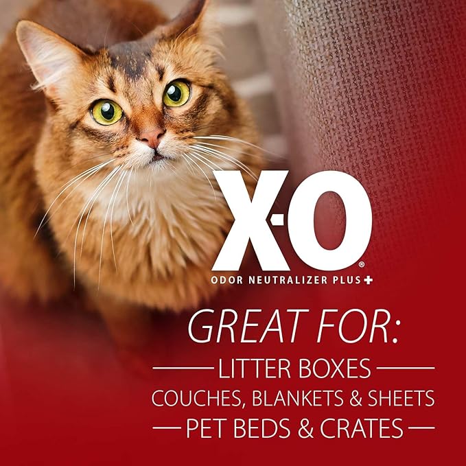 Jeffers X-O Odor Neutralizer Plus+ 16 oz - All Natural Organic Pet Odor Eliminator, Non-Toxic, Eco Friendly, Multi-Surface Cleaner for Dog Carpet, Bedding, Cat Litter Box, Horses, and Home Use