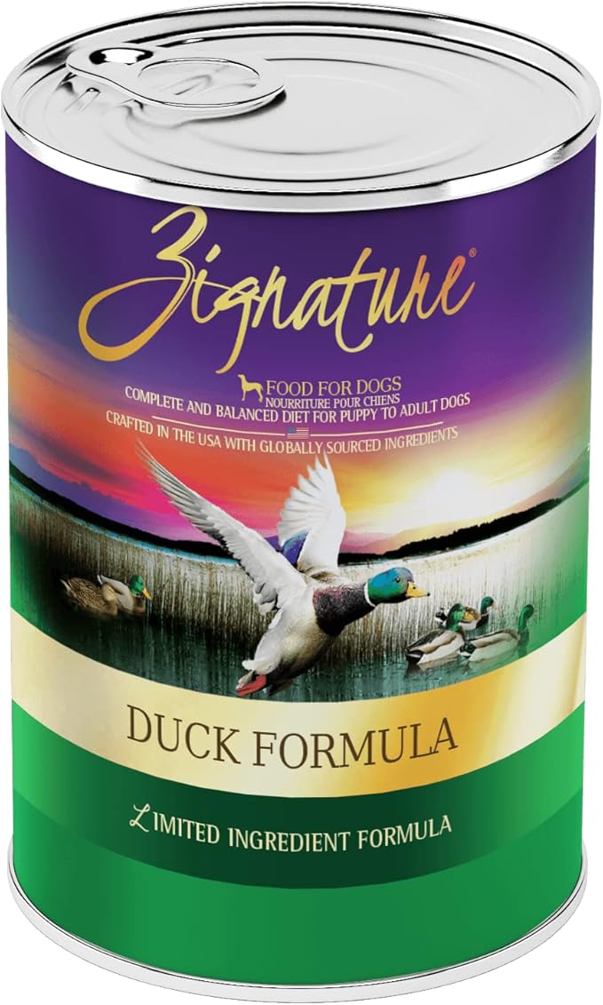 (12 Pack) Zignatur Grain-Free Canned Dog Food 3 Flover (4 Lamb, 4 Duck, 4 Turkey) 13 Ounces Per Can