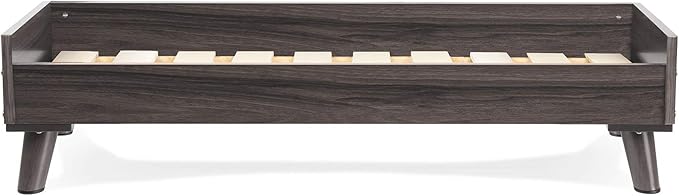 Furhaven Elevated Dog Bed Frame for 40" x 32" XL Dog Beds, Easy Assembly - Mid-Century Modern Bed Frame - Gray Wash, Jumbo/XL