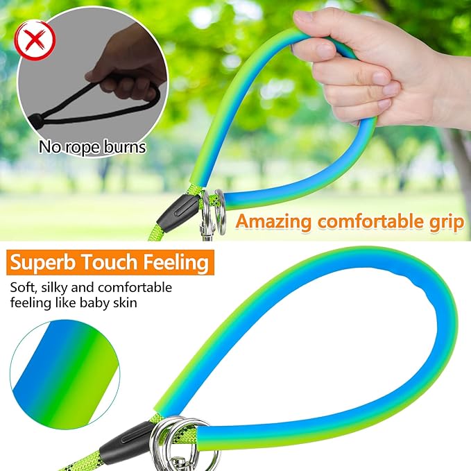 NTR 100FT Leashes for Large Breed Dogs, Long Leash with 2 Swivel Hooks and Comfortable Padded Handle, Puppy Leash Lead for Walking, Hunting, Camping, Backyard for Small Medium and Large Dogs