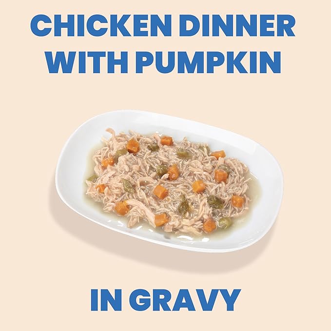 almo nature HQS Complete Wet Dog Food Chicken Dinner with Pumpkin 5.5 oz (Pack of 48)