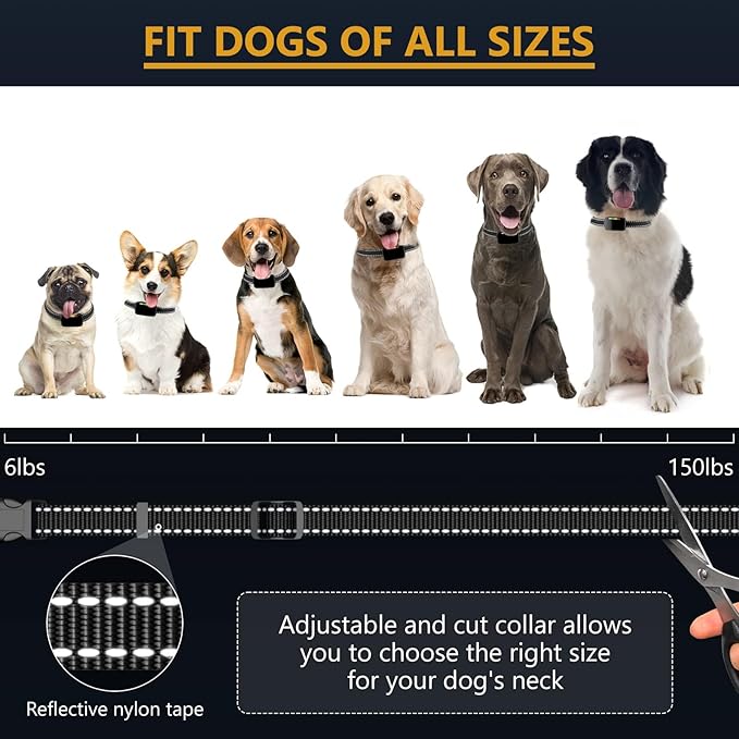 【2 Pack】 Rechargeable Dog Bark Collar – No Bark Training Device with Beep, Vibration & Shock | Adjustable Sensitivity, Waterproof, for Small, Medium & Large Dogs