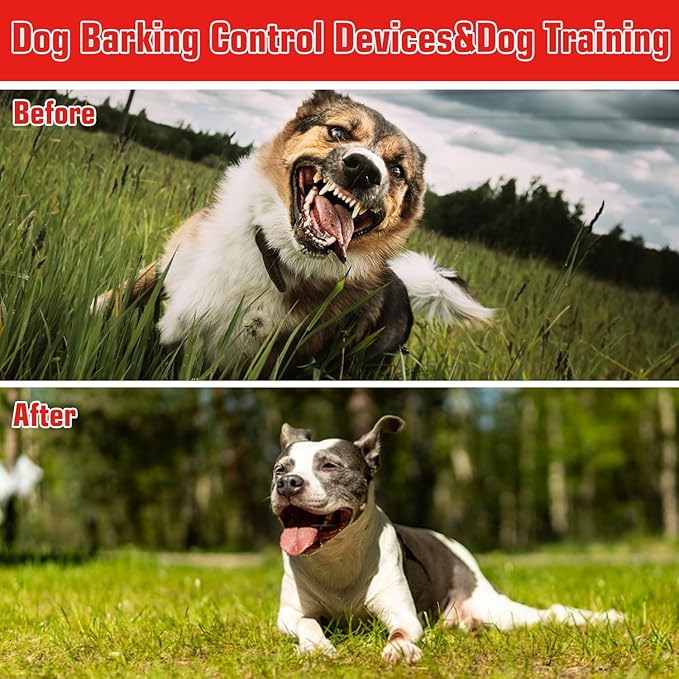 Anti Barking Devices, Anti Barking Device for Dogs Long Range 50ft, Barking Control Devices for Dog Training in Outdoor, 3 Modes Ultrasonic Bark Box, Dog Bark Deterrent Devices, Dog Barking Silencer