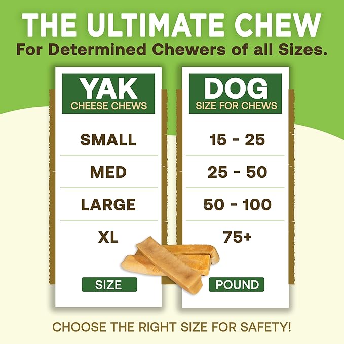 EcoKind Premium Gold Monster Yak Cheese Himalayan Dog Chew, Dog Treats Large Breed, All Natural, High Protein, for Aggressive Chewers, XL - 15+ Chews (5 lbs)