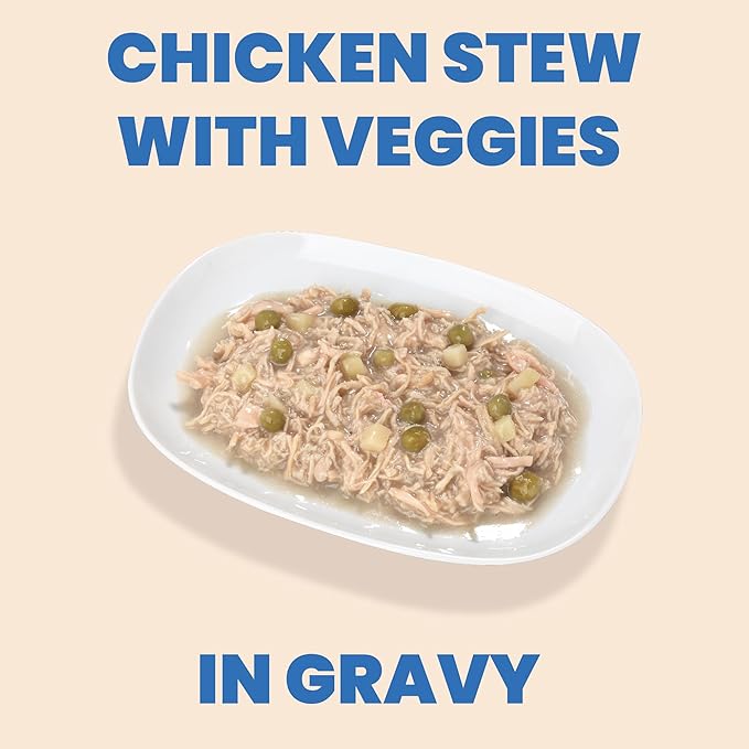 almo nature HQS Complete Wet Dog Food Chicken Stew with Veggies 5.5 oz, Pack of 12