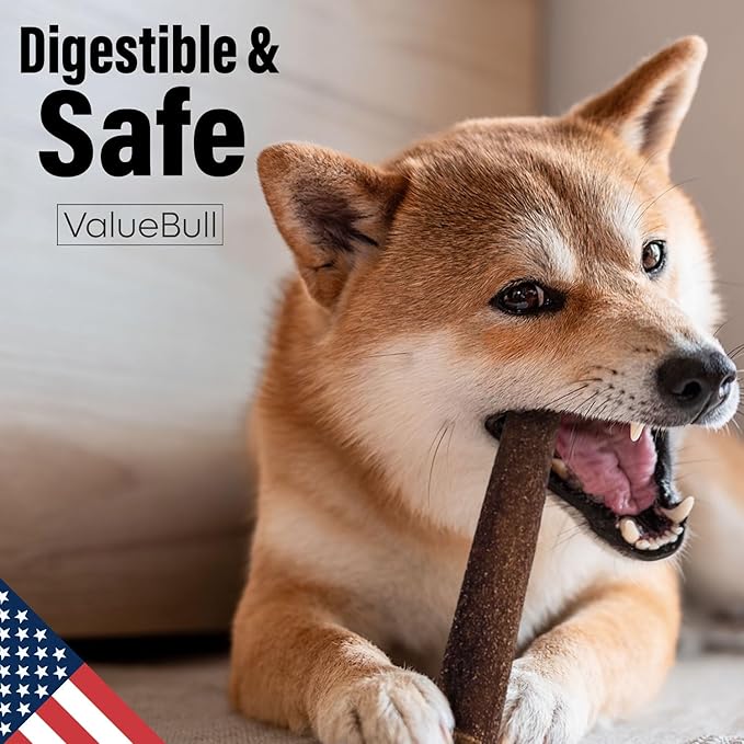 ValueBull USA Collagen Sticks for Small Dogs, 6 Inch Extra Thin Chews, Natural Dog Treats, 400 Count Bulk Pack - Promotes Joint, Skin & Coat Health with Glucosamine and Chondroitin