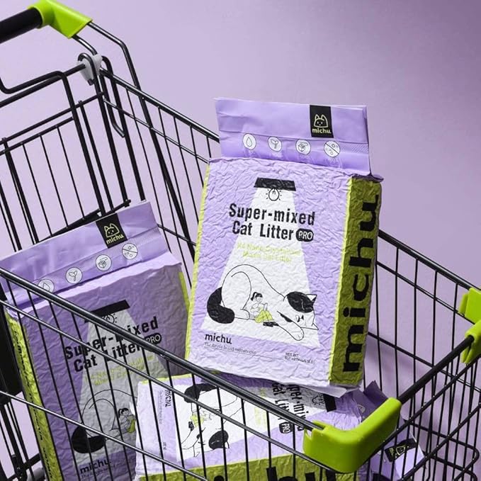 Mixed Tofu Cat Litter, Heavy Duty Flushable Kitty Litter, 5.5Lb/88Oz (3 Pack, Original)