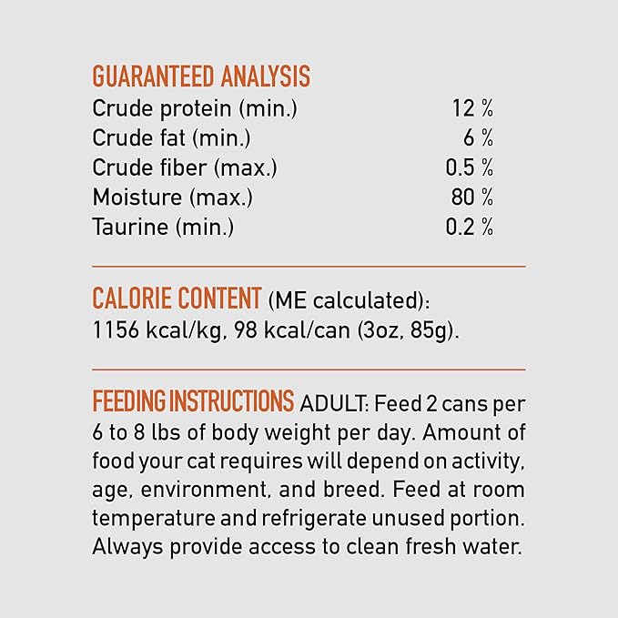ORIJEN Premium Pate Wet Cat Food in Bone Broth Original Entrée 3oz Cans (24 Count)