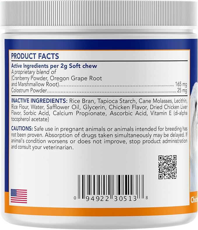 ANGELS' EYES Natural Tear Stain Prevention Soft Chews for Dogs | Chicken Flavor| For All Breeds | No Wheat No Corn | Daily Supplement | Proprietary Formula