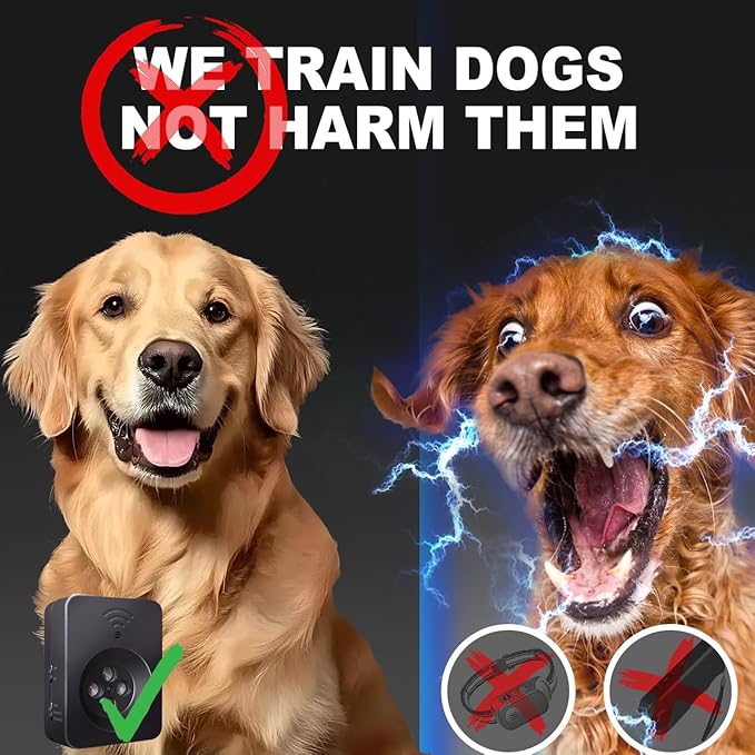 Anti Barking Devices, Dog Barking Deterrent Devices, Ultrasonic Dog Bark Deterrent Devices, Dog Barking Stopper, Anti Barking Device for Dogs Long Range 50ft, Bark Box Indoor Outdoor for Dogs Training