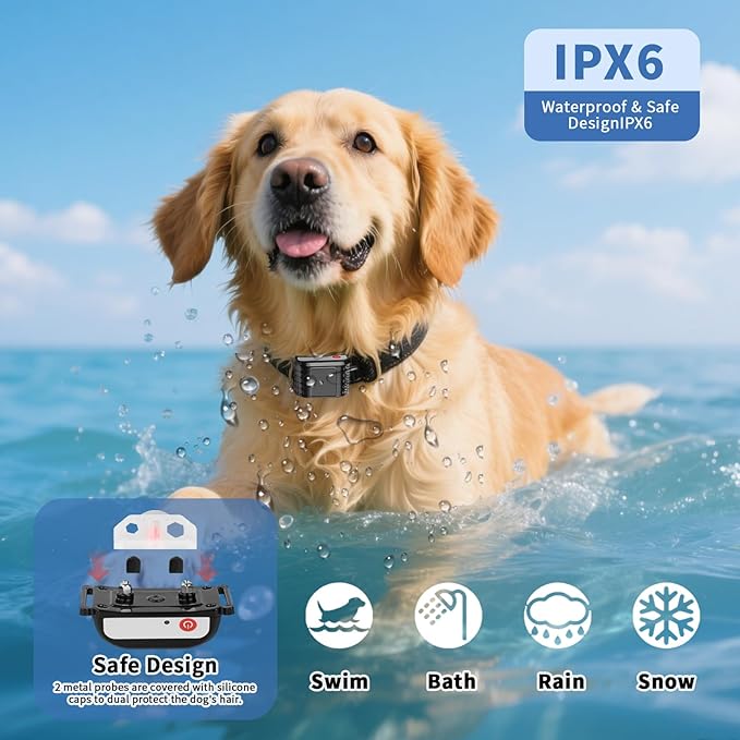 Wireless Dog Fence & Training Collar,Invisible Fence for Dogs with Shock/Vibration Modes,Waterproof & Adjustable Perimeter Dog Collar for Safety and Outdoor,1dog,Dog Boundary Collar System Wireless