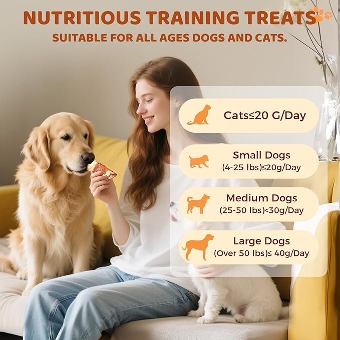 Chicken & Apple Wrapped Dog Treats, Healthy Natural Apple & Chicken Jerky Wraps, Grain & Gluten Free Chewy Dog Training Treats for Small Medium Large Dogs, 10.58oz