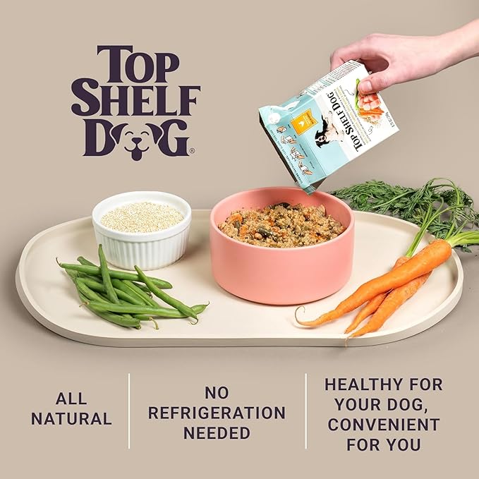 Fresh Dog Food, All Natural Complete Meal or Kibble Topper, Shelf Stable Premade Wet Recipe with Added Vitamins & Minerals for Picky Eaters Puppies Seniors (8.75 Ounce (Pack of 12), Chicken and Beef)
