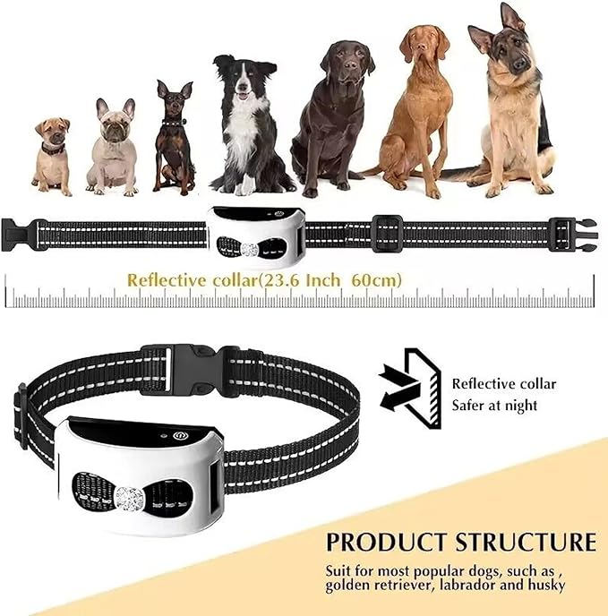 Wireless Dog Fence Electric Training Collar 2 in 1, Dog Boundary Containment System, Beep & Shock Dog Fence with Waterproof Collar, Adjustable Control Range, Pet Fence for Stubborn Dogs,for3dogs