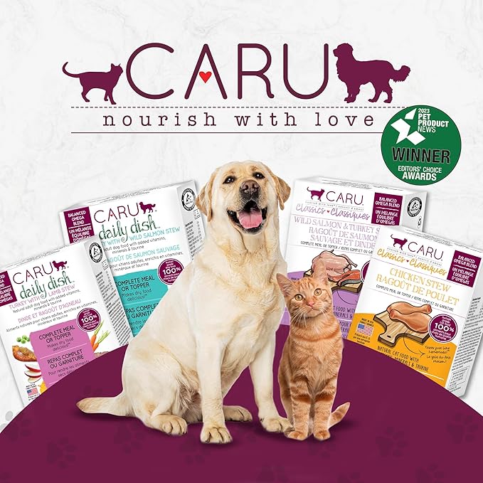 Caru Daily Dish Turkey Stew, Natural Adult Wet Dog Food, with Added Vitamins & Minerals, Non-GMO Ingredients (12.5 oz) 12 Pack