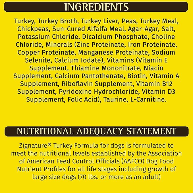 (12 Pack) Zignatur Grain-Free Canned Dog Food 3 Flover (4 Lamb, 4 Duck, 4 Turkey) 13 Ounces Per Can