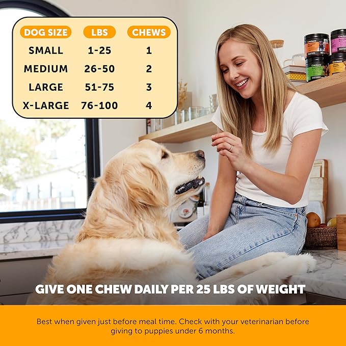 Allergy Skin Health - Allergy Itch Relief, Fish Oil for Dogs, Probiotics for Healthy Skin, Shiny Coats, Helps Reduce Normal Shedding, Soft Chews for Healthy Skin & Coat - 90 Ct (Salmon)