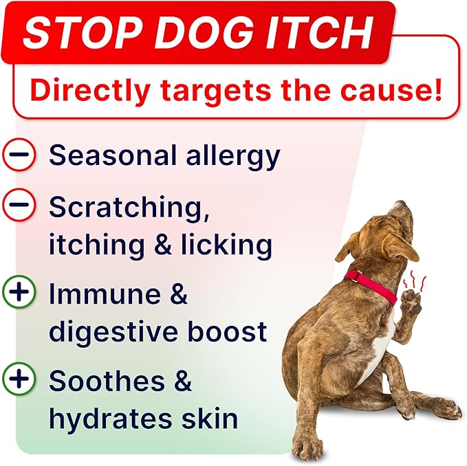 Advanced Allergy + Hemp Calming Dogs Bundle - Itchy Skin Treatment + Anxiety Relief - Omega3&Pumpkin - Dog Itch Relief + Health & Wellness Supplements for Dog Separation Barking - 240Ct - Made in USA