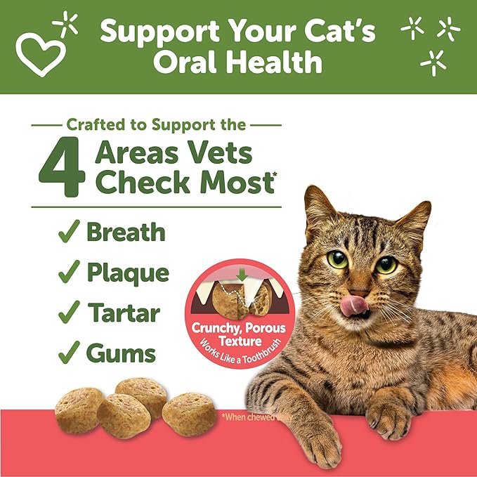 WHIMZEES Wellness Cat Dental Treats, Natural Chews, Chicken and Salmon Flavor, (4.5 Ounce Bag)