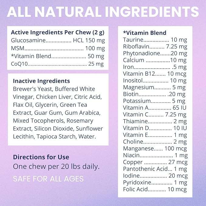 Under the Weather Multivitamin for Dogs | Vet Formulated Daily Canine Health Supplies for Immunity, Skin, Coat & Joint Support | All-in-One Multivitamin for Dogs of All Breeds & Sizes | 60 Count