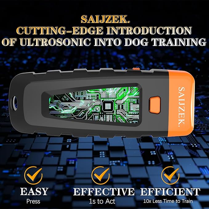 Ultrasonic Dog Trainer | Bark Deterrent Training Device | Anti Barking Silencer | Barks No More Devices | Stop Control Dogs Bad Behavior | Stopper Corrector Clicker Repellent