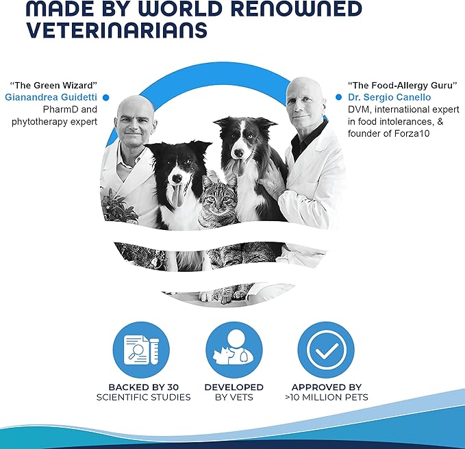 Forza10 Actiwet Dermo Wet Dog Food, Omega 3 Canned Dog Food Sensitive Skin Health, Dry Skin Fur Loss, 3.5 oz, Fish Flavor, Adult Dogs (32 Pack)