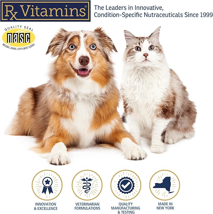 Rx Vitamins LiquiCarn - Pure L-Carnitine for Dogs and Cats to Aid in Dog Weight Loss - Provides High Energy and Helps in Metabolism - Supports Heart Health - 4oz (Bacon-Liver Flavor)