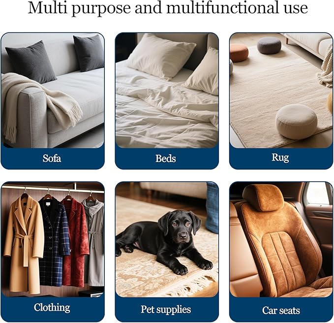 Electrostatic Pet Hair Remover Glove, Reusable Pet Hair Removal Glove for Dog & Cat Grooming, Double Sided Static Pet Hair Fur Remover Gloves for Clothing, Couch, Car Seat (2 gloves+1 flea comb)