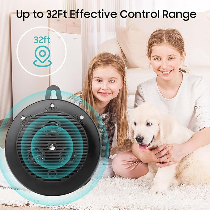 Anti Barking Devices,Auto Dog Bark Deterrent Devices with 3 Levels,Rechargeable Ultrasonic Bark Box Dog Barking Deterrent Devices, Effective Stop Barking Dog Devices for Indoor & Outdoor Dogs