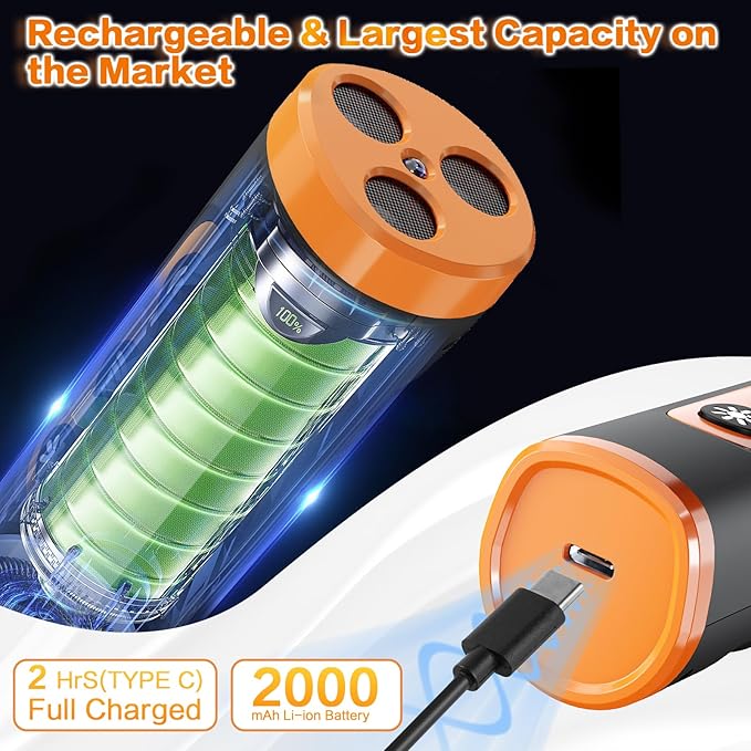 Anti Barking Device for Dogs – Ultrasonic Rechargeable Bark Deterrent with 4 Safe Modes, 50ft Range, Portable and Effective for All Dogs