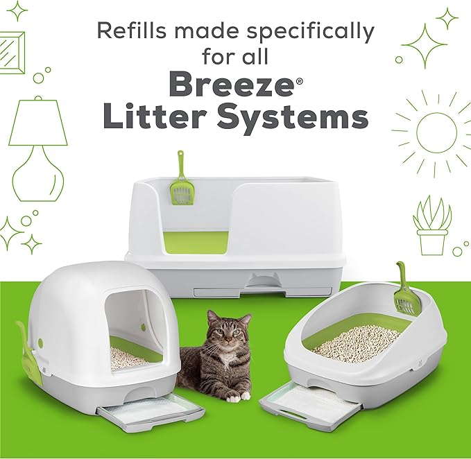 Purina Tidy Cats Breeze Litter System Cat Pad Refills 10ct. Pack Tidy Cats Cat Litter Pads - 10 ct. Pouch