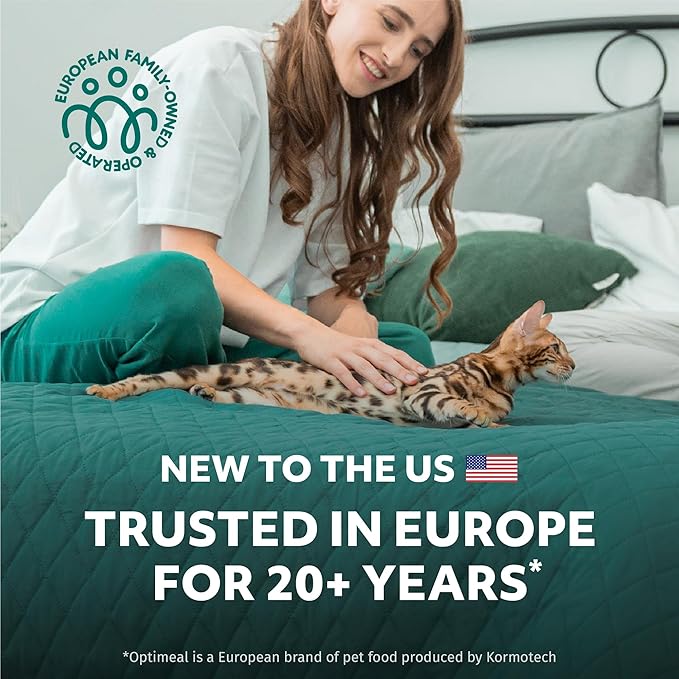 Optimeal Indoor Cat Dry Food- Chicken & Brown Rice Healthy Recipe Cat Food Dry for Adult Cats - Proudly Ukrainian