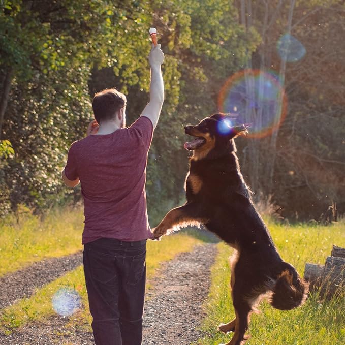 Dog Treats Large Breed, Chicken Wrapped Rawhide Bones 6.5'', Large Size Long Lasting Dog Chews with Taurine, Teeth Cleaning Training Treats Snacks for Medium Large Dogs, 4 Counts, 10.6 oz