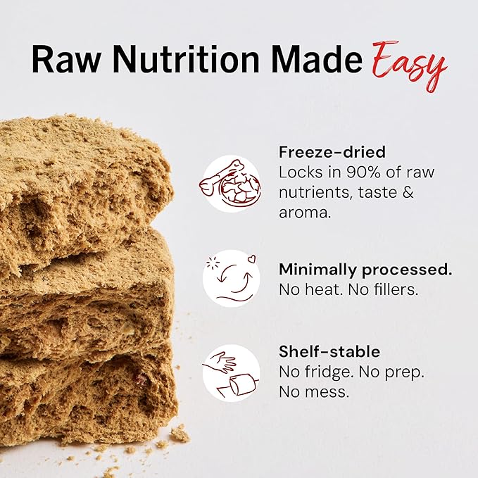 Stella & Chewy's Freeze-Dried Raw Dinner Patties - Venison Blend Recipe - High Protein Grain-Free Puppy & Dog Food - Perfect For Picky Eaters - 5.5 oz