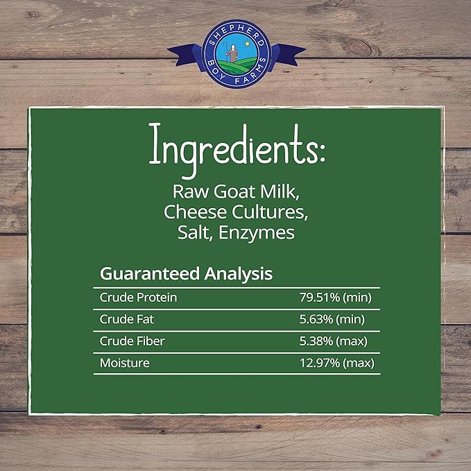 Freeze Dried Dog and Cat Treats, Goat Cheese, All Natural Single Ingredient Freeze-Dried Dog Treat & Snacks, Made in USA, High Protein, Essential Nutrition of Raw Food, 3oz