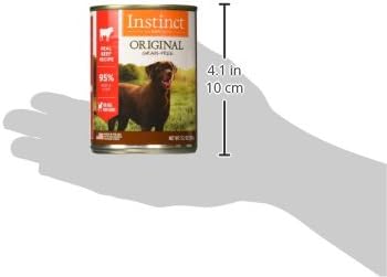 Instinct Original Wet Dog Food, Grain Free Recipe - Real Beef, 13.2 oz. Cans (Pack of 6)