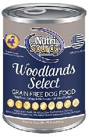 Nutri Source Grain Free Canned Woodlands Select Dog Food 12/13oz