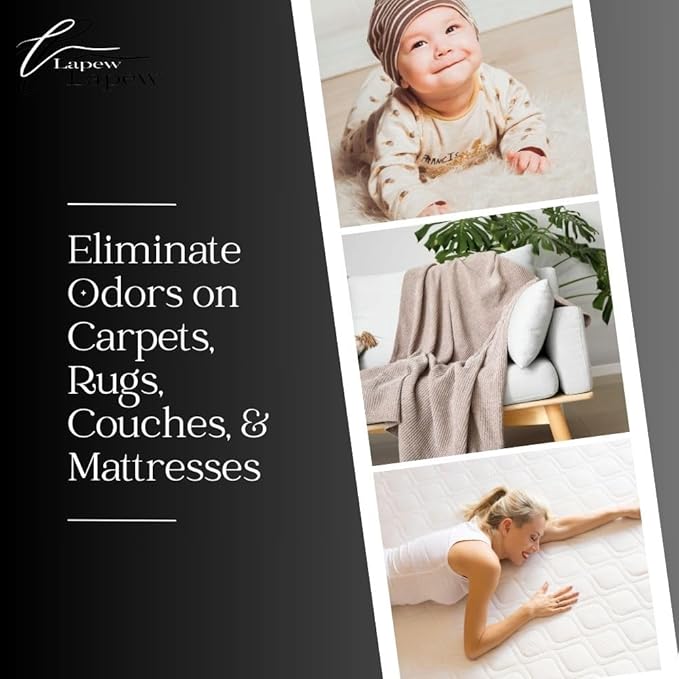 Baccarat Carpet Freshener Powder Refill 36 oz | Powerful Odor Eliminator for Home | Upholstery Deodorizer | Carpet Deodorizer | Pet Urine | Cat Litter Box | Enchanted Rouge Fragrance